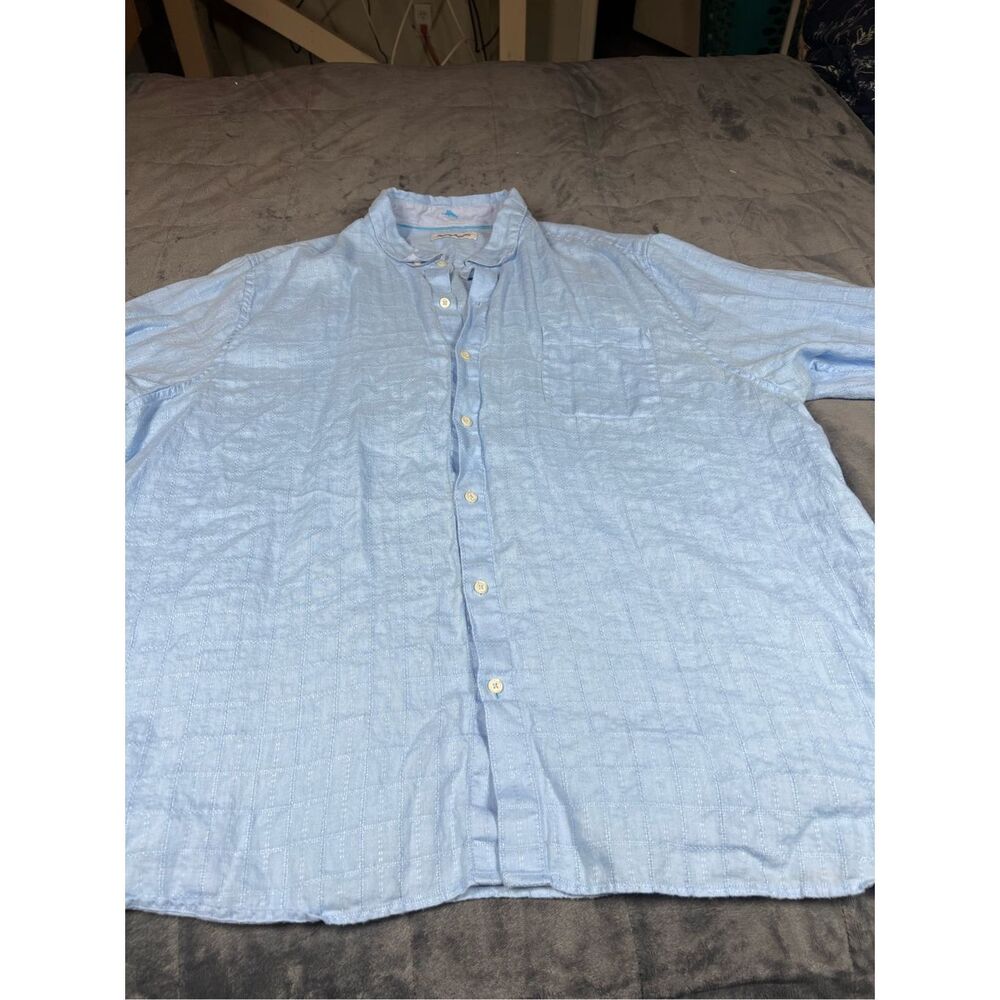 Tommy Bahama 100% Linen, short sleeve button-down shirt‎ size XXL
